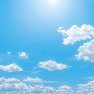 Clear Blue Sky Photograph Wallpaper Mural