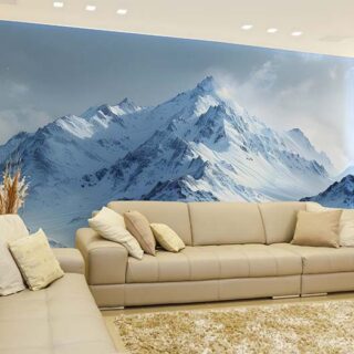 Himalay, Snowy Mountain Peaks Wallpaper Mural