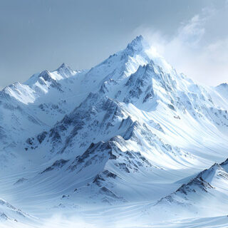 Himalay, Snowy Mountain Peaks Wallpaper Mural