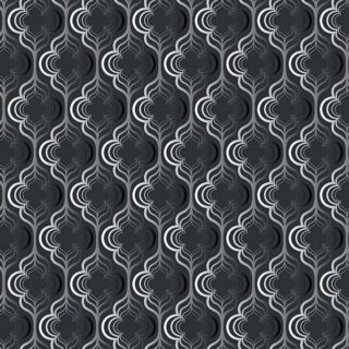 Dark Gray Abstract Ornamental Wallpaper Mural