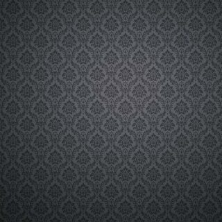 Dark Gray Floral Damask Wallpaper Mural