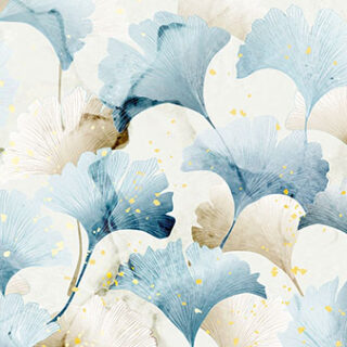 Luxury Ginkgo Leaves Art Wallpaper Mural