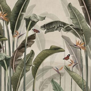 Panna, Serene Palm Panna Tree Tropical Wallpaper Mural