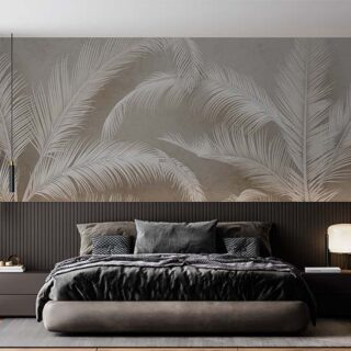 Peaceful Palm Leaves Wallpaper Mural