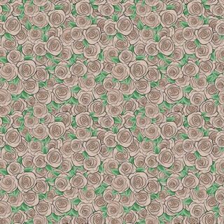 Retro Style Beige Colors Rose Pattern Wallpaper Mural