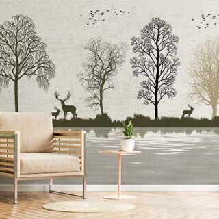 Sahaj, Peaceful Jungle Landscape Wallpaper Mural