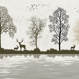 Sahaj, Peaceful Jungle Landscape Wallpaper Mural