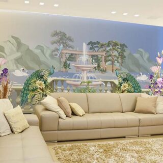 Greek Roman Garden Wallpaper Mural