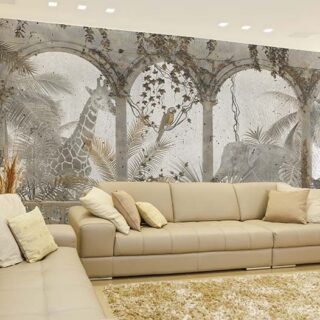 Sanctuary, 3D Tropical Forest and Vines Wallpaper Mural