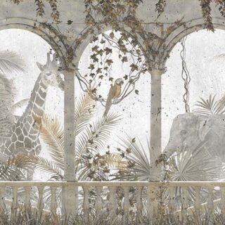 Sanctuary, 3D Tropical Forest and Vines Wallpaper Mural
