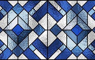 Decorative Glass Window Design Wallpaper Mural