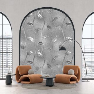 Luxurious Silver Lead Vines Wallpaper Mural