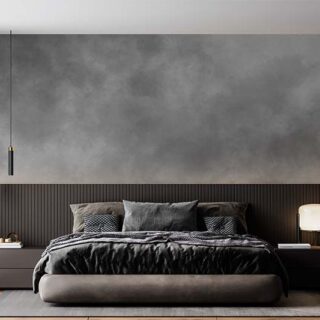 Brouillard, Abstract Gray Foggy and Smoky Texture Wallpaper Mural