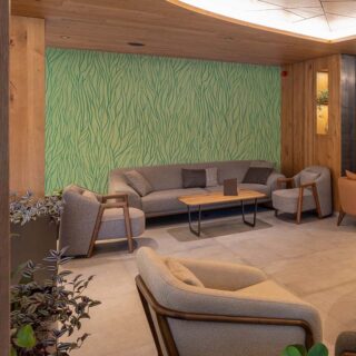 Mint Green Grass Pattern Wallpaper Mural