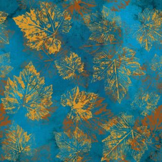 Modern Maple Leaf Imprints Wallpaper Mural