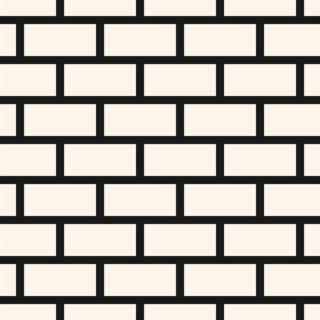 Abstract Monochrome Brick Pattern Wallpaper Mural