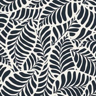 Beautiful B&W Leaves Pattern Wallpaper Mural
