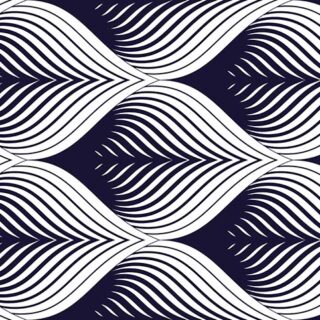 Black and White Floral Pattern Wallpaper Mural