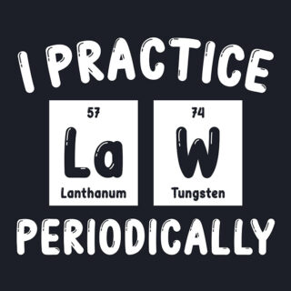 Funny Phrase I practice LaW Periodically Wallpaper Mural