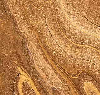 Gold Copper Fusion Abstract Fluid Art Wallpaper Mural