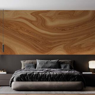 Wood Color Liquid Marble Texture Wallpaper Mural