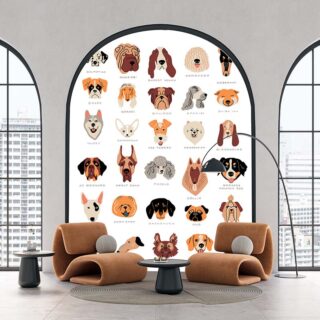 Dog Breeds Wallpaper Mural