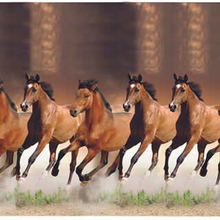 Seven Horizons Running Horses Wallpaper Mural