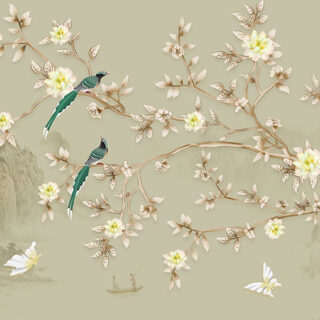 Chinoiserie Style Wall Decor Wallpaper Mural