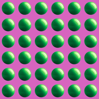 Minimalist Glossy Green Spheres Wallpaper Mural