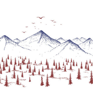 Whispered Elegance Minimalist Art Scenery Wallpaper Mural