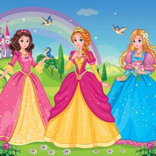 Beautiful Elf Princesses Wallpaper Mural