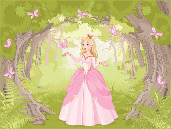 Princess Tale Background Fairy Tale Haven Princess Wallpaper Mural - Magicdecor®