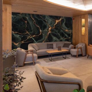 Premium Dark Marble Granite Texture Wallpaper Mural