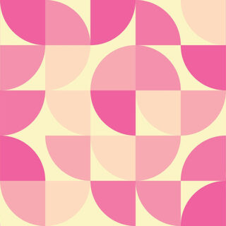 Mid Century Trendy Bauhaus Pattern Wallpaper Mural