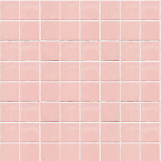 Beautiful Pink Ceramic Square Mosaic Tiles Wallpaper Mural