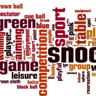 Snooker Word Cloud Wallpaper Mural