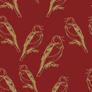Sone ki Chidiya, Maroon Gold Chaffinch Birds Wallpaper Mural