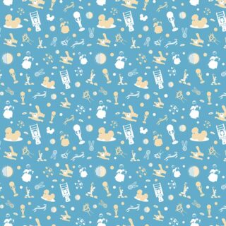 Physiotherapy Icons Pattern Wallpaper Mural