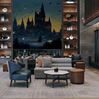 Hogwart in The Long Night Wallpaper Mural