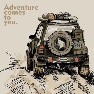 Adventure Comes To You Off Road Car Wallpaper Mural