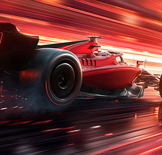 Red Formula One Car Wallpaper Mural