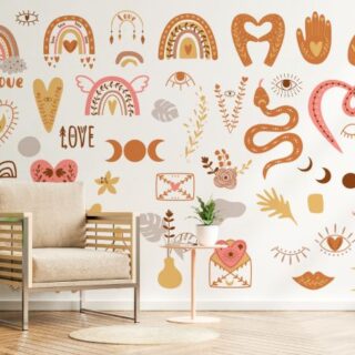 Enchanting Boho Elemental Wallpaper Mural