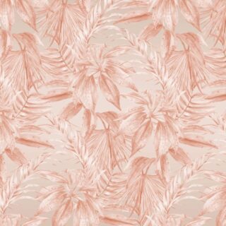 Pastel Tone Leaves Mural Art Wallpaper