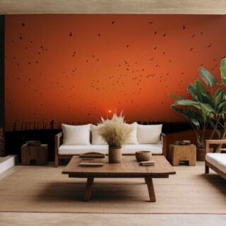 Kumbh Pontoon Bridge Landscape Wallpaper Mural