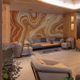 Brown Marble Ink Colorful Texture Wallpaper Mural