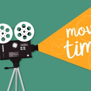 Movie Time Wallpaper Mural