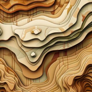 Abstract Topography Wallpaper Mural