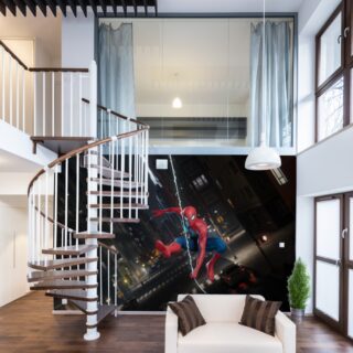 Classic Spiderman Swing Wallpaper Mural