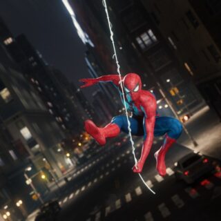 Classic Spiderman Swing Wallpaper Mural