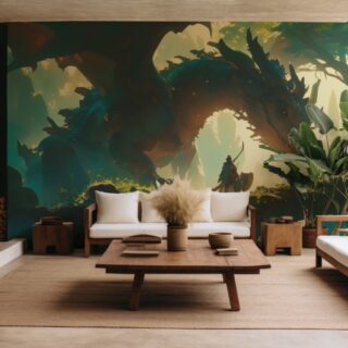 Dragon Warrior Wallpaper Mural